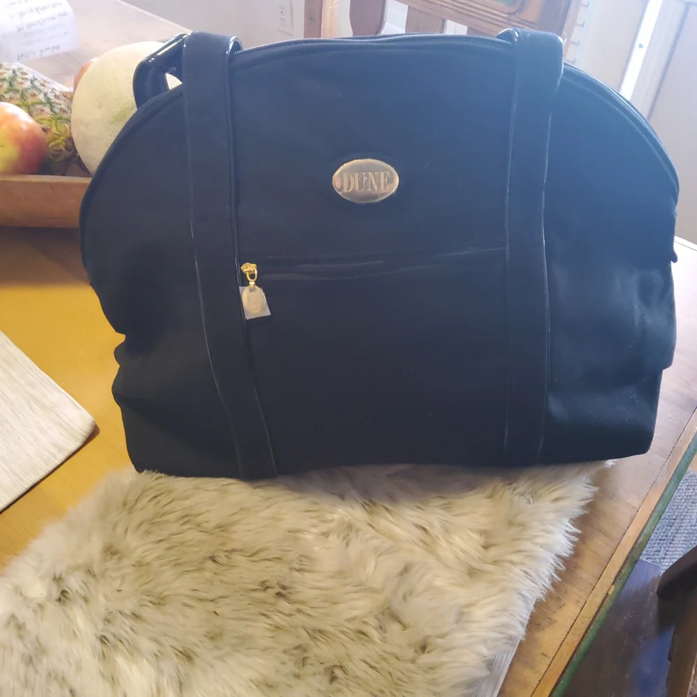 Dior Men's Black Canvas Duffel Bag